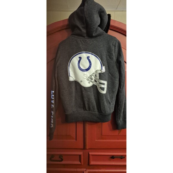 NWOT Victorias Secret Pink Large Sherpa Fur Lined Colts Football Sequin Helmet - Picture 6 of 8